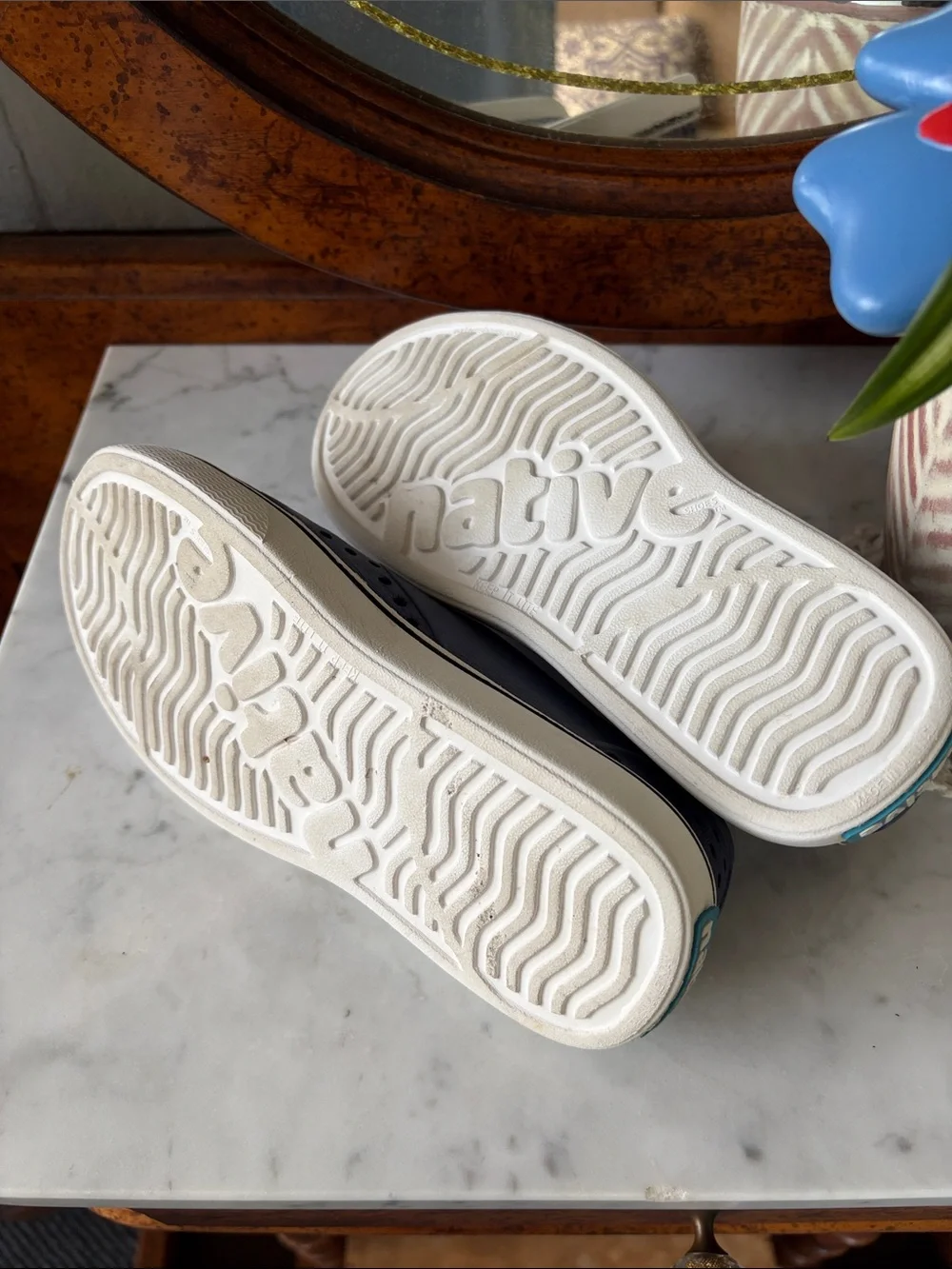 Native Boys Slip-On Perforated Casual Shoes - Navy